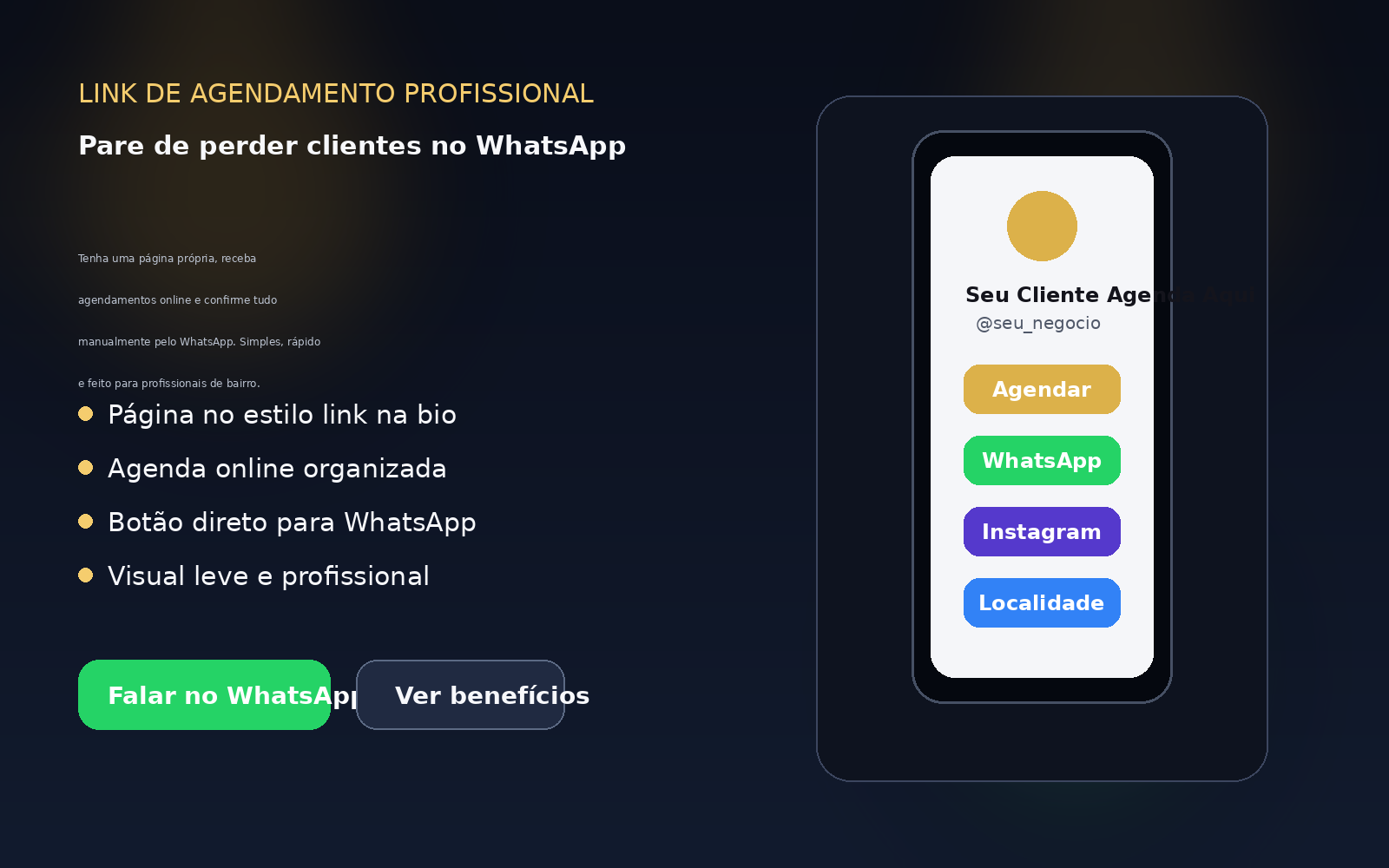 Banner visual da agenda online para profissionais autônomos